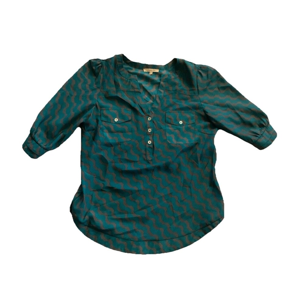 41 Hawthorn Blouse Top Women’s 3/4 Sleeve  Medium